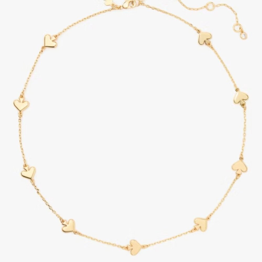 NEW Kate Spade Spot the Spade Scatter Gold Necklace - NWT